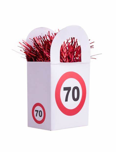 70 år ballongvekt traffic sign