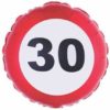 30 år traffic sign folieballong