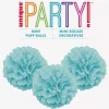 Mini Pompom Lys turkis 3pk (23cm)