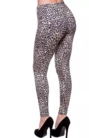 80s leggings leopardprint M/L