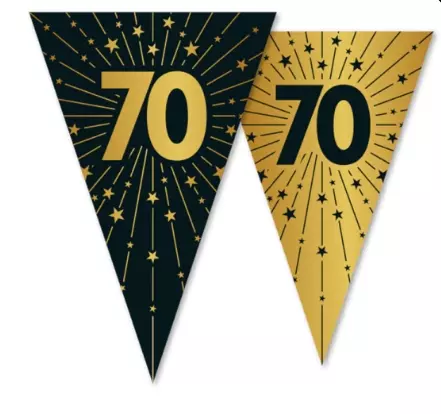 Flaggbanner 70 år golden celebrations 10 meter