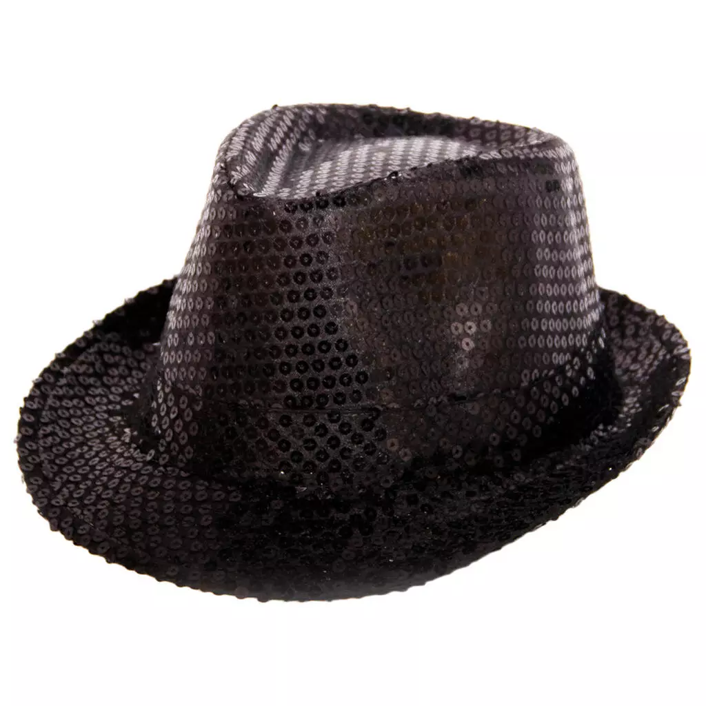 Trilby glitterhatt sort