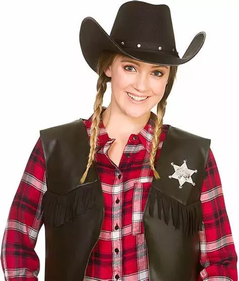 Cowboyhatt texan svart