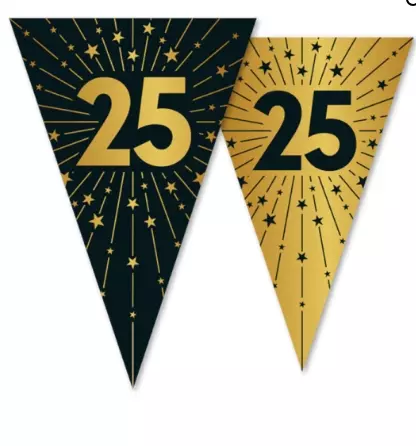 Flaggbanner 25 år golden celebrations 10 meter