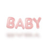 Ballongord BABY pastellrosa 35cm