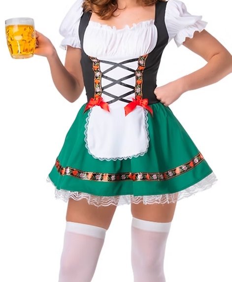 Green beer girl L