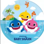 Baby shark pappfat 23 cm 8pk