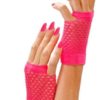 80s Korte nettinghansker neon rosa