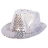 Trilby glitterhatt sølv