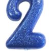 Kakelys 2 glitter blå