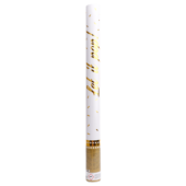 Konfettikanon firkantet gullfolie 60cm
