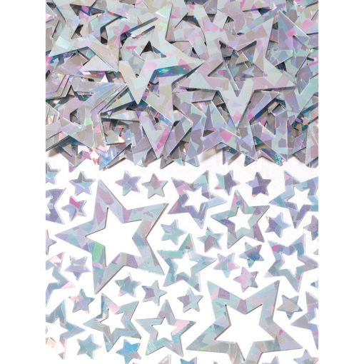 Star Shimmer Silver foliekonfetti sølv