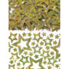 Star Shimmer Silver foliekonfetti gull
