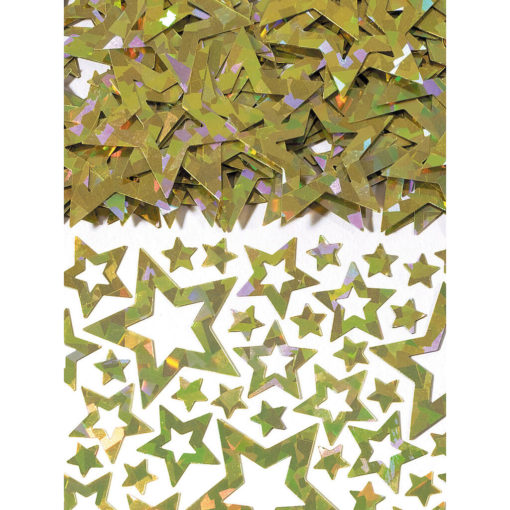 Star Shimmer Silver foliekonfetti gull