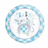 Blue Floral Elephant Foil Balloon