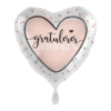 Gratulerer med dagen - Pastell rosa foliehjerte