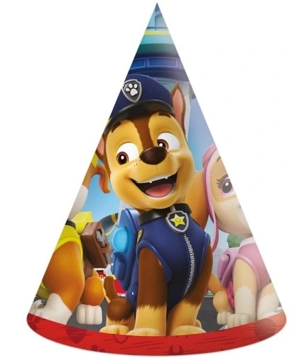 Bursdagshatter Paw patrol rescue heroes 6pk