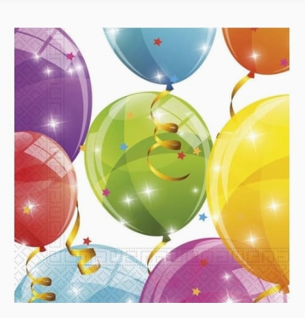 Servietter glossy baloons 20pk