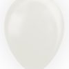 Pearl white (perlemor) ballonger 10pk