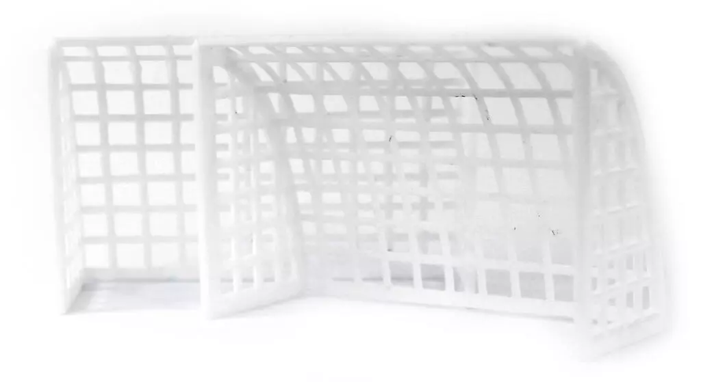 2 fotballmål Plastikk kaketopper