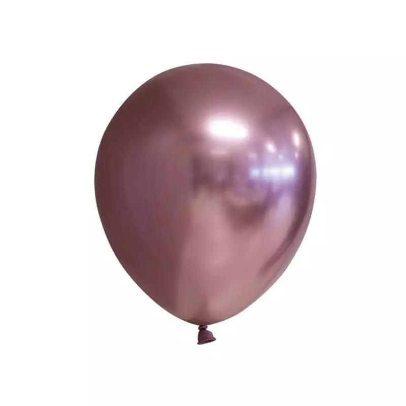 10 pk rose gold chrome/speilballonger