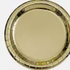 Papptallerken gull metallic 23cm 8pk