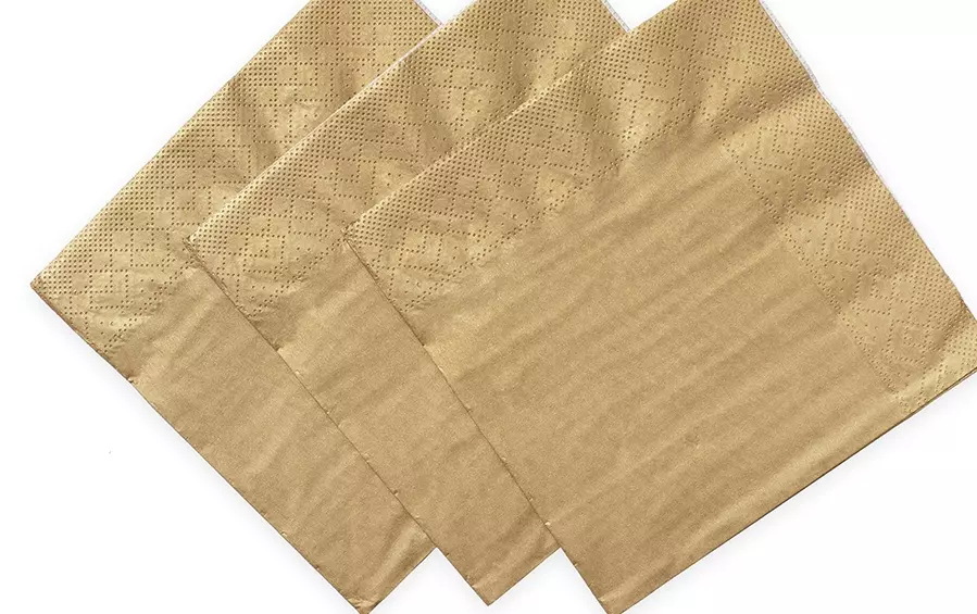 Servietter champagne 20pk 33x33cm