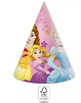 Bursdagshatter Princess live your story 6pk
