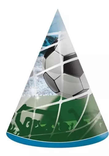 Fotball fans bursdagshatter 6pk