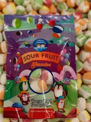 Freeze dried candy sure kastanjer