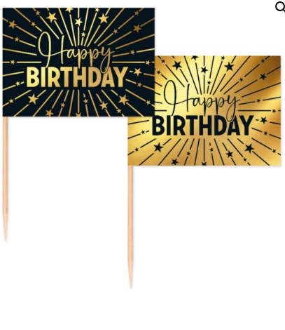 Party picks golden celebration Happy birthday 50 stk