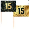 Party picks golden celebration 15 år 50 stk