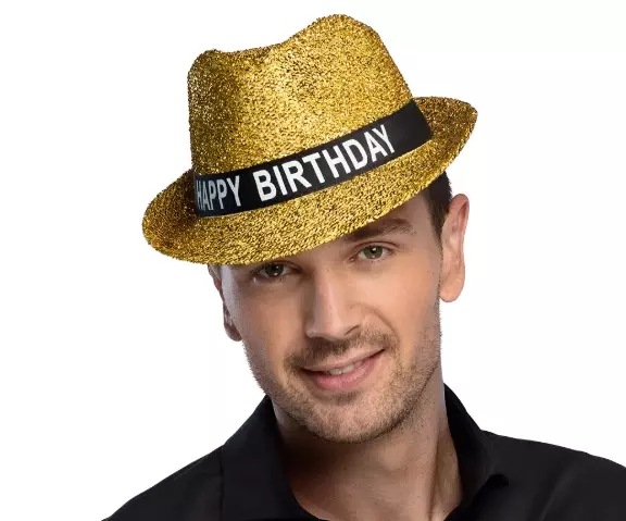 Hat Sparkling 'Happy birthday'