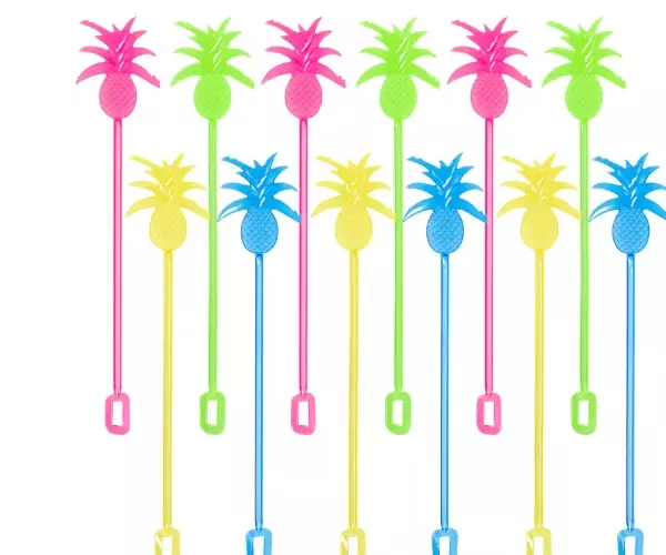 Ananas rørepinner neon 12 pk