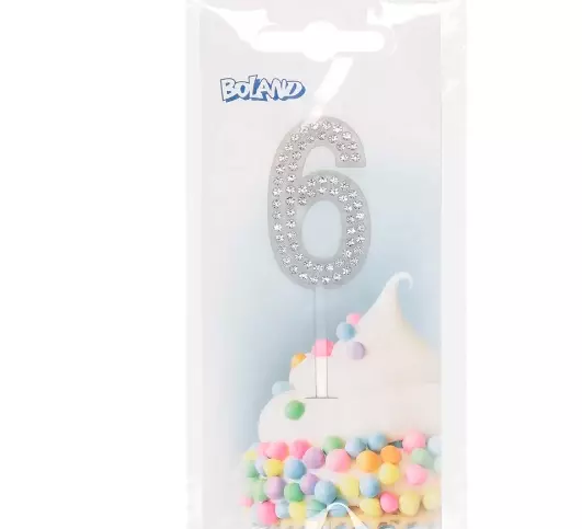 Cake topper Diamond '6'