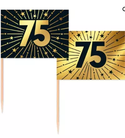 Party picks golden celebration 75 år 50 stk
