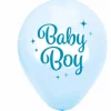 Baby boy lyseblå ballonger 8 pk