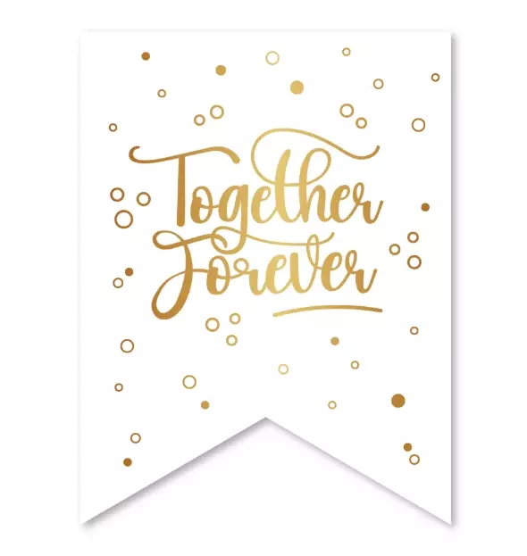 Banner together forever 6 meter