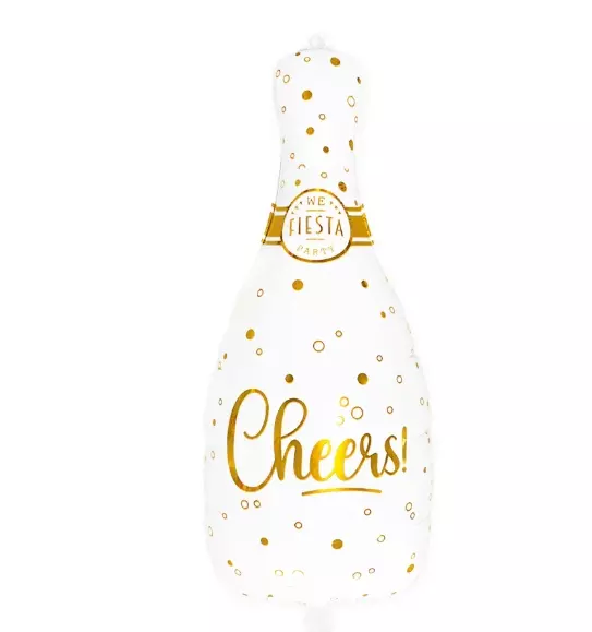 Cheers champagne bottle shape folieballong 74cm