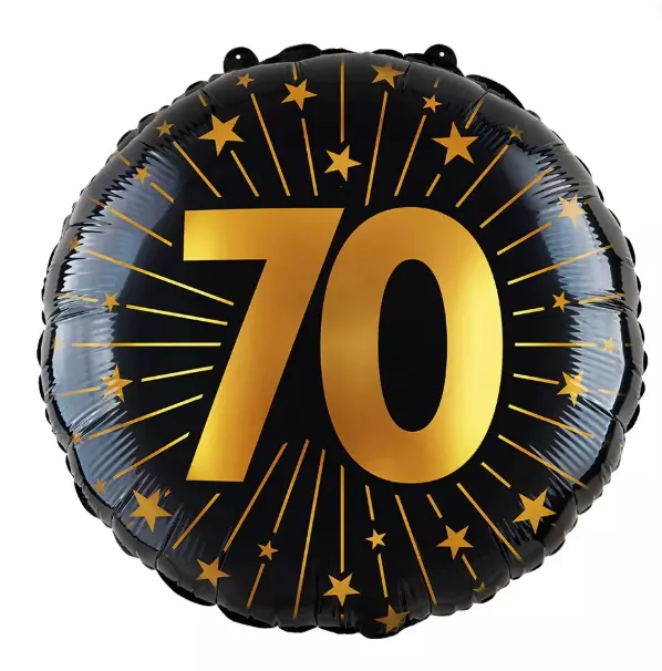 70 år Golden celebrations folieballong