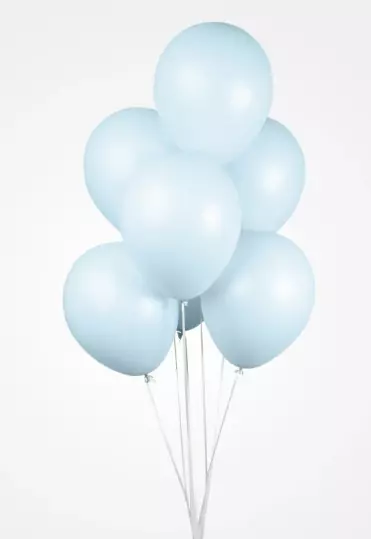 Macaron blue ballonger 50 pk