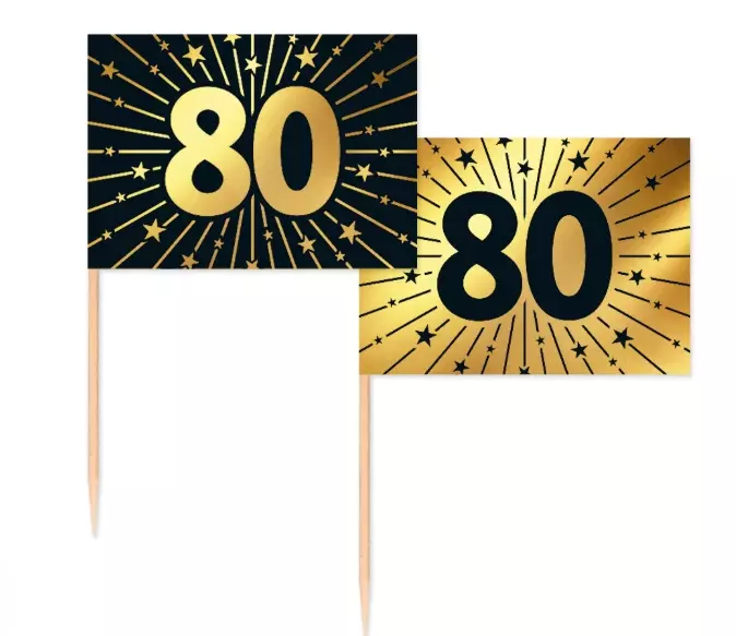 Party picks golden celebration 80 år 50 stk