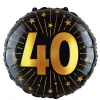 40 år Golden celebrations folieballong