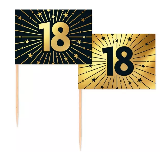 Party picks golden celebration 18 år 50 stk