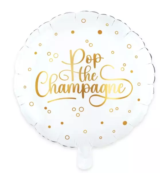 Pop the champagne folieballong 46cm