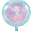 Mermaid folieballong rund