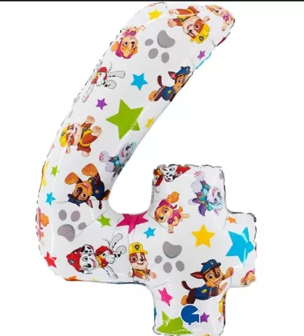 Paw patrol 4-tall ballong 66cm
