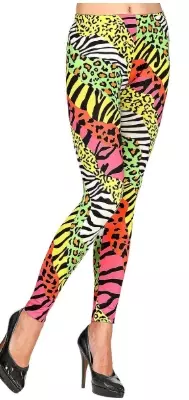 80s leggings neon panter