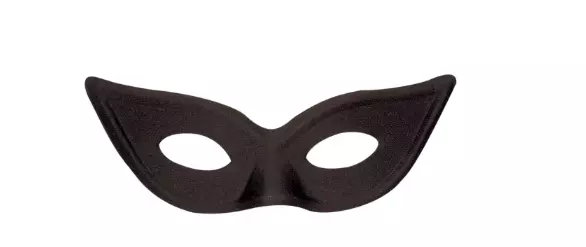 Maskerade øyemaske svart