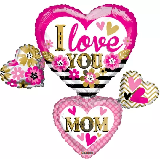 I love you mom folieballong 91,4cm